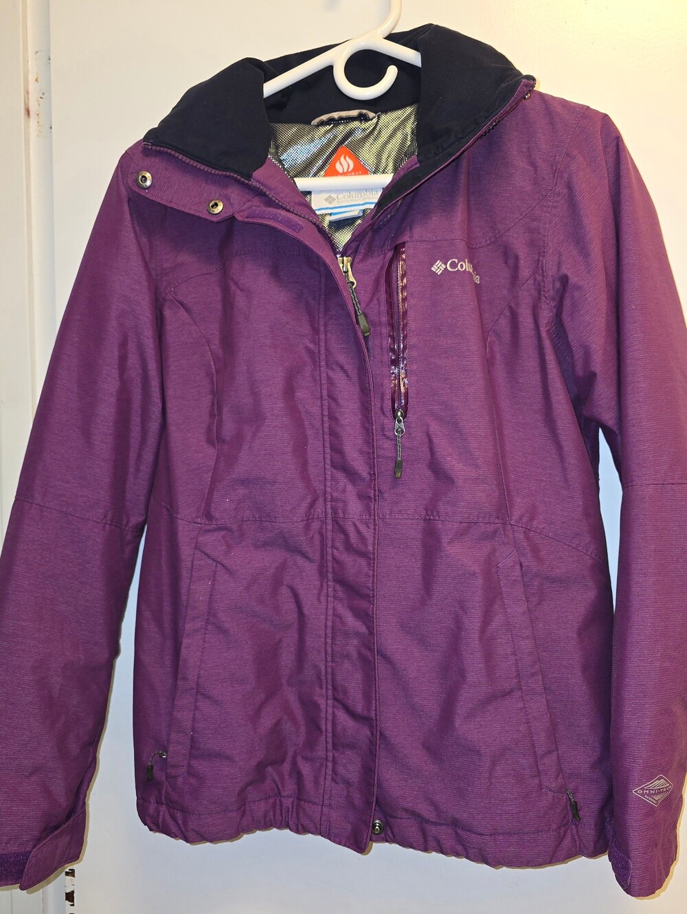 Columbia Purple Hooded Ski Jacket